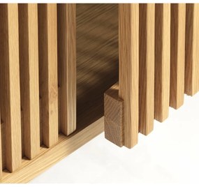 Маса за телевизор от декор от дъб в естествен цвят 143x55 cm Tiber – Unique Furniture