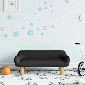 3196348 vidaXL Детски диван, черно, 70x40x24 см, текстил