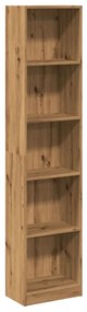 857800 vidaXL Библиотека, изкуствен дъб, 40x24x176 см, инженерно дърво