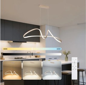 Brilagi-LED Димируем полилей на кабел TWISTER LED/60W/230V 3000-6000K бежов+ДУ