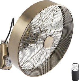 ZEVENTI - Настенен вентилатор FANNY 50W/230V бронзов + дистанционно управление