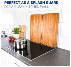 Комплект от 2 стъклени капака за печка , 52 x 30 cm Lunch - Wenko