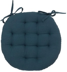 Кръгла възглавница за стол atmosphera Anjali, 38 cm - Тъмносин