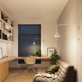 Бяла стенна лампа за контакт Zylo – Sollux