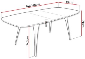 Разтегателна маса Aura-Mauro-Leuko
