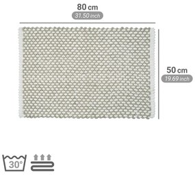 Бежов текстилен килим за баня 50x80 cm Covelo – Wenko