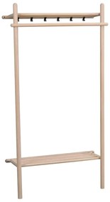 Комплект за антре от дъбова дървесина в естествен цвят Milford - Rowico