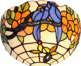 Brilagi - Tiffany витражен стенен аплик JUNGLE 1xE14/40W/230V