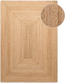 Двустранен/ръчно изработен ютен килим в естествен цвят 160x230 cm Juno – Hanse Home