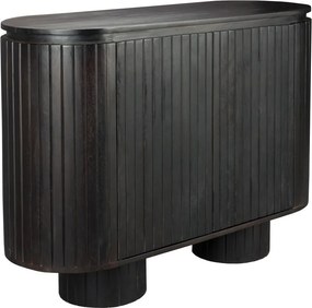Тъмнокафяво шкафче от масивно манго 110x80x40 cm Kenji – Dutchbone