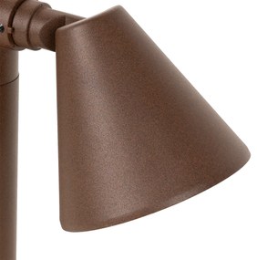 Модерен външен стълб ръждиво кафяв 30 см IP44 регулируем - Ciara
