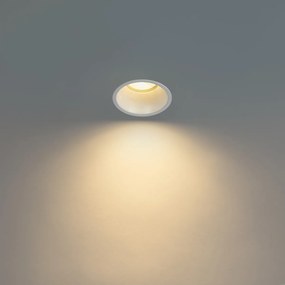 Комплект от 12 вградени прожектора бели GU10 70mm IP44 - Dept