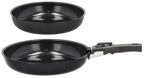 Алуминиев комплект тенджери с подвижна дръжка 2 бр. с незалепващо покритие ø 28 cm – Holm