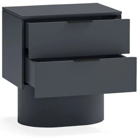 Антрацитно нощно шкафче Totem – Teulat
