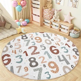 Детско килимче за игра подходящо за пране ø150 cm Happy Numbers – Mila Home