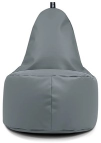 Тъмносин детски пуф от изкуствена кожа Lull M – So Soft?