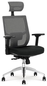 Офисен стол ELMIR черен/сив