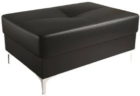 Табуретка Atlas 100-Черна кожа