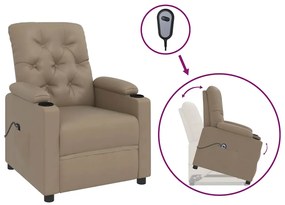 3093499 vidaXL Изправящ стол, капучино, изкуствена кожа