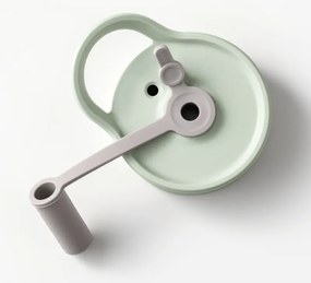 Преносима бутилка за напитки Buydeem CD1017-CG, 500 мл, Вградена сламка, Непропусклива, Термоустойчиво стъкло до 150°C, BPA free, Зелен