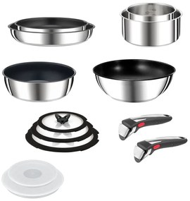 Комплект съдове 13 бр. от неръждаема стомана INGENIO Preference ON L9749432 – Tefal
