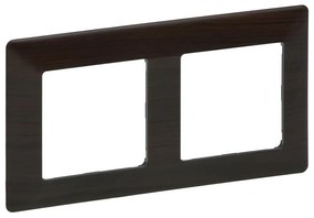 Legrand 754172 - Рамка pro Превключателe VALENA LIFE 2P тъмно дърво