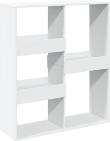 854508 vidaXL Библиотека/разделител за стая, бяла, 100x33x115 см