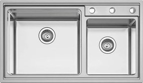 двойно кухненска мивка KARAG BL 709