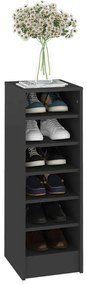 Шкаф за обувки, сив гланц, 31,5x35x90 см, ПДЧ