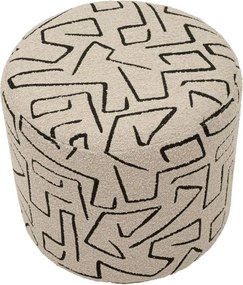 Бежова табуретка от букле Nairobi – Mauro Ferretti