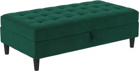 Зелена кадифена табуретка Presley – Støraa