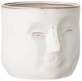 Бяла теракотена саксия , височина 15,5 см Ignacia - Bloomingville