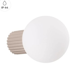 Кафяво-сива стенна лампа Orbital – Sollux