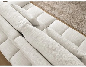 Бял шенилов диван 264 cm Ivane – Bobochic Paris