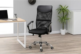 Черен тапициран офис стол Arco – Bonami Essentials