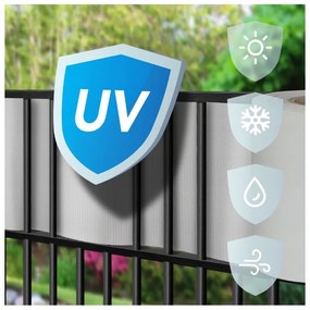 Светлосива лента за ограда 19 cm x 35 m - 1 бр.