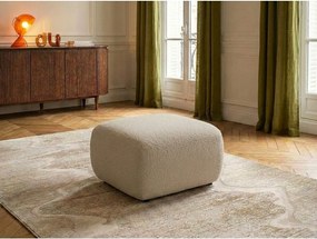 Бежова табуретка от прежда с примки от букле Montaigne – Bobochic Paris