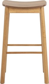 Бар стол в естествен цвят (височина на седалката 74,5 cm) Barlow – Actona