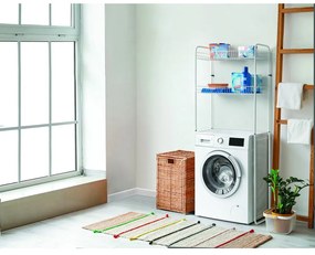 Бял двуетажен рафт над пералната машина Sky Wash - Metaltex