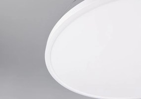 Бяло LED осветително тяло за таван Kasfjord – Trio