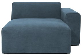 Син модулен диван от рипсено кадифе (десен ъгъл) Sting – Scandic