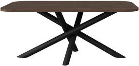 Маса Harald-Тъмно кафяво-185 x 90 см