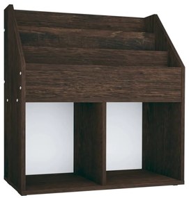 339527 vidaXL Рафт за детски книги опушен дъб 71x30x78,5 см инженерно дърво