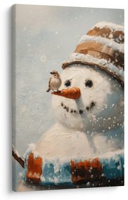 Картина на платно – Коледна приказка със снежен човек
