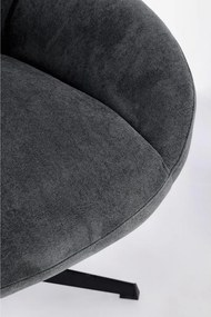 Черно въртящо се кресло Violante – Bizzotto