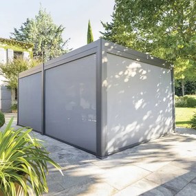 Щора за беседка Hesperide Evora, Тексалин, 3 m - Сиво-бяла