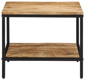 374068 vidaXL Маса за кафе, 55x55x45 см, грубо мангово дърво масив