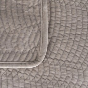 Сиво капитонирано покривало за легло 180x260 cm – Ixia