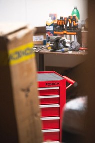 Работилничка количка Foxigy, 7 чекмеджета, без инструменти