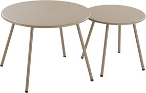 Бежов тапициран градински комплект за отдих за 4 души Nilo – House Nordic